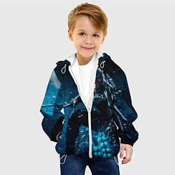 Куртка с капюшоном детская Metal gear solid 4, цвет: 3D-белый — фото 2