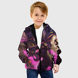Куртка с капюшоном детская Фиора, цвет: 3D-черный — фото 2