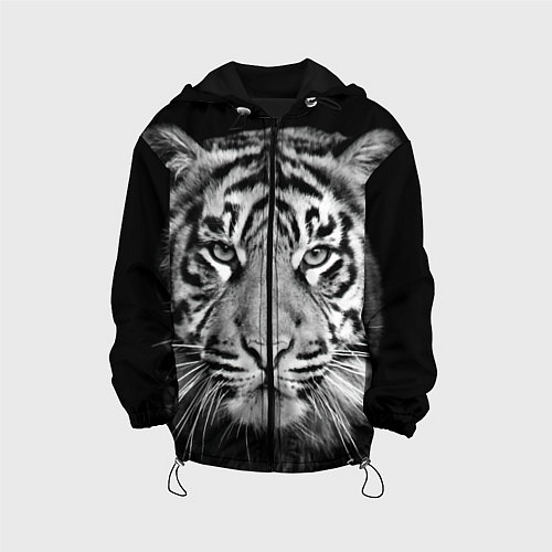 Детская куртка Мордочка тигра / 3D-Черный – фото 1