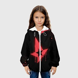 Куртка с капюшоном детская Astralis: Black collection, цвет: 3D-белый — фото 2