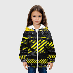 Куртка с капюшоном детская Grunge Line, цвет: 3D-белый — фото 2
