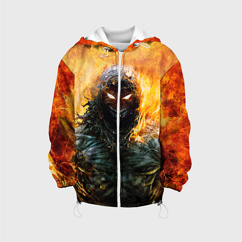 Детская куртка Disturbed: Monster Flame / 3D-Белый – фото 1