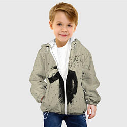 Куртка с капюшоном детская Музыкальный самоубийца, цвет: 3D-белый — фото 2