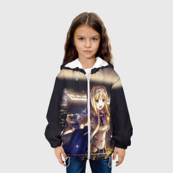 Куртка с капюшоном детская Alice Schuberg1, цвет: 3D-белый — фото 2