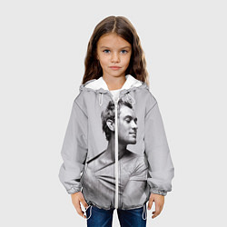Куртка с капюшоном детская Джуд Лоу, цвет: 3D-белый — фото 2