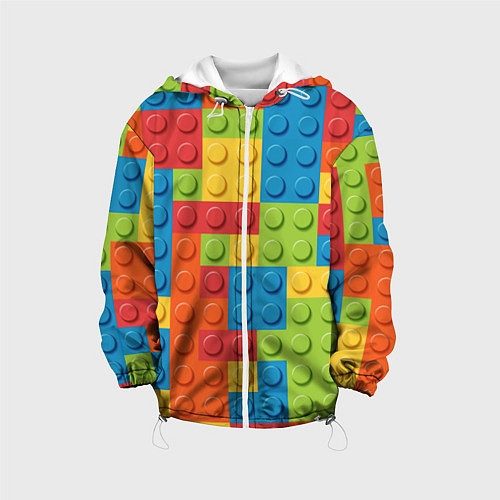 Детская куртка Лего конструктор / 3D-Белый – фото 1