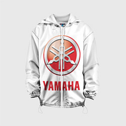 Куртка с капюшоном детская Yamaha, цвет: 3D-белый
