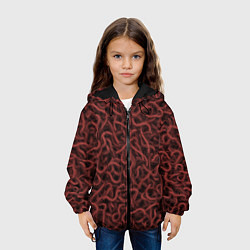 Куртка с капюшоном детская Сколопендры, цвет: 3D-черный — фото 2