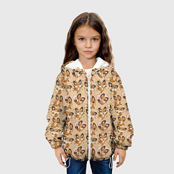 Куртка с капюшоном детская Лисица Луна, цвет: 3D-белый — фото 2