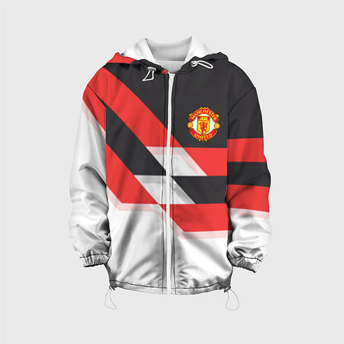 Детская куртка Manchester United: Stipe / 3D-Белый – фото 1