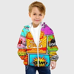 Куртка с капюшоном детская Pop Art, цвет: 3D-белый — фото 2