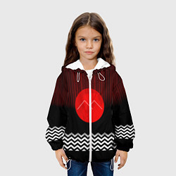 Куртка с капюшоном детская Twin Peaks Sun, цвет: 3D-белый — фото 2