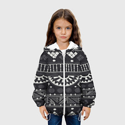 Куртка с капюшоном детская Black&White africa, цвет: 3D-белый — фото 2