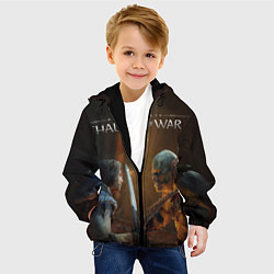 Куртка с капюшоном детская Shadow of War 8, цвет: 3D-черный — фото 2