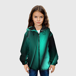 Куртка с капюшоном детская Emerald lines, цвет: 3D-черный — фото 2