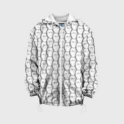 Куртка с капюшоном детская OnePunchMan, цвет: 3D-белый