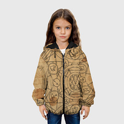 Куртка с капюшоном детская Код да Винчи, цвет: 3D-черный — фото 2