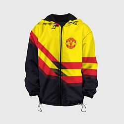 Куртка с капюшоном детская Man United FC: Yellow style, цвет: 3D-черный
