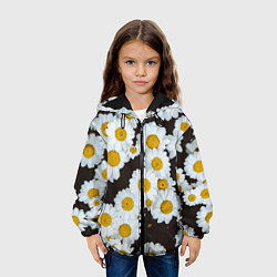 Куртка с капюшоном детская Аромашки, цвет: 3D-черный — фото 2