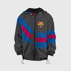 Куртка с капюшоном детская Barcelona FC: Dark style, цвет: 3D-черный