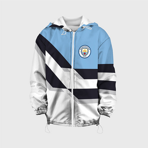 Детская куртка Manchester City FC: White style / 3D-Белый – фото 1