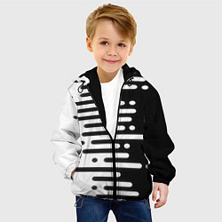 Куртка с капюшоном детская Необычная геометрия!, цвет: 3D-черный — фото 2