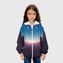 Куртка с капюшоном детская Дивный Рассвет, цвет: 3D-белый — фото 2