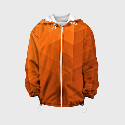 Детская куртка Orange abstraction / 3D-Белый – фото 1