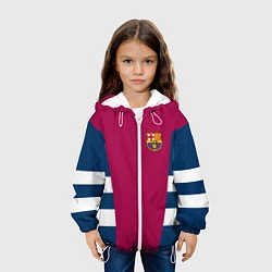 Куртка с капюшоном детская Barcelona FC: Vintage 2018, цвет: 3D-белый — фото 2