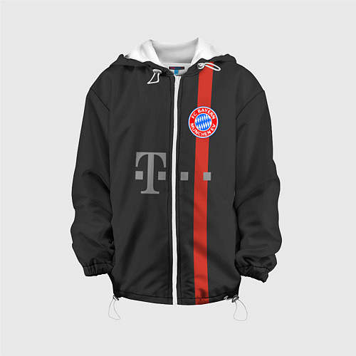 Детская куртка Bayern FC: Black 2018 / 3D-Белый – фото 1