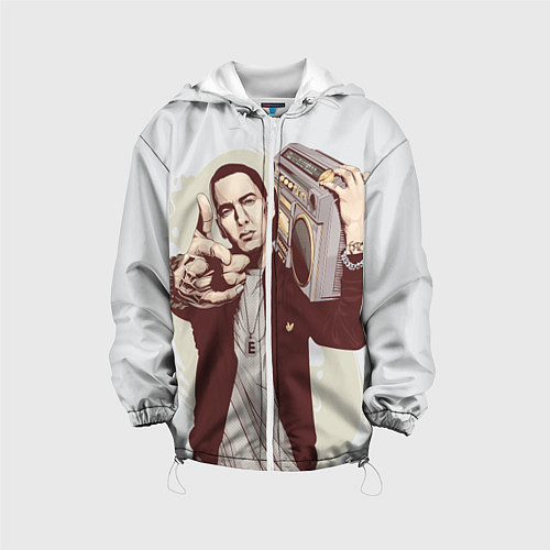 Детская куртка Eminem: Street Music / 3D-Белый – фото 1