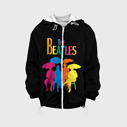 Куртка с капюшоном детская The Beatles: Colour Rain, цвет: 3D-белый