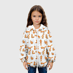 Куртка с капюшоном детская Хитрые лисички, цвет: 3D-белый — фото 2