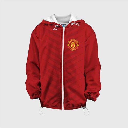 Детская куртка Manchester United: Red Lines / 3D-Белый – фото 1