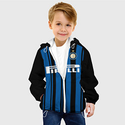 Куртка с капюшоном детская Inter FC: Home 17/18, цвет: 3D-белый — фото 2