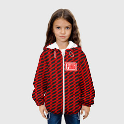 Куртка с капюшоном детская PUBG: Red Line, цвет: 3D-белый — фото 2