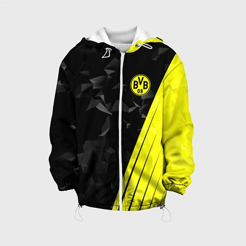 Детская куртка FC Borussia Dortmund: Abstract / 3D-Белый – фото 1