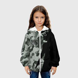 Куртка с капюшоном детская PUBG: Camo Shadow, цвет: 3D-белый — фото 2