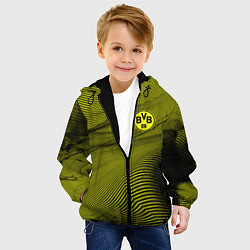 Куртка с капюшоном детская FC Borussia Sport, цвет: 3D-черный — фото 2