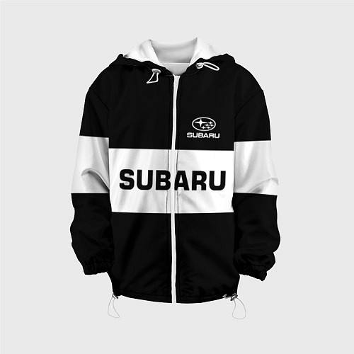 Детская куртка Subaru: Black Sport / 3D-Белый – фото 1