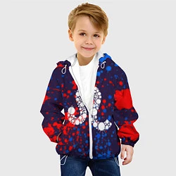 Куртка с капюшоном детская Яркий Лев, цвет: 3D-белый — фото 2