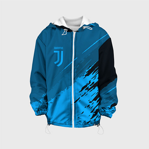 Детская куртка FC Juventus: Blue Original / 3D-Белый – фото 1