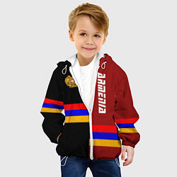 Куртка с капюшоном детская Armenia, цвет: 3D-белый — фото 2
