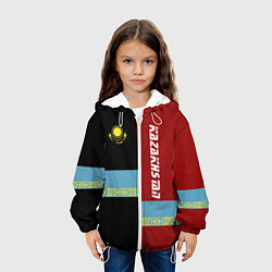 Куртка с капюшоном детская Kazakhstan, цвет: 3D-белый — фото 2
