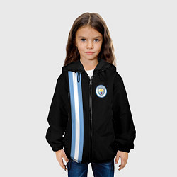 Куртка с капюшоном детская Манчестер Сити, цвет: 3D-черный — фото 2