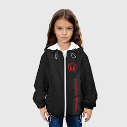 Куртка с капюшоном детская Honda: Sport Line, цвет: 3D-белый — фото 2