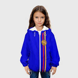 Куртка с капюшоном детская Армения, цвет: 3D-белый — фото 2