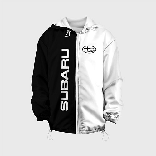 Детская куртка Subaru B&W / 3D-Белый – фото 1