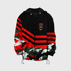 Куртка с капюшоном детская Полиция: Камуфляж, цвет: 3D-черный