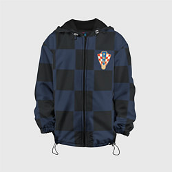 Куртка с капюшоном детская Сборная Хорватии: Гостевая ЧМ-2018, цвет: 3D-черный